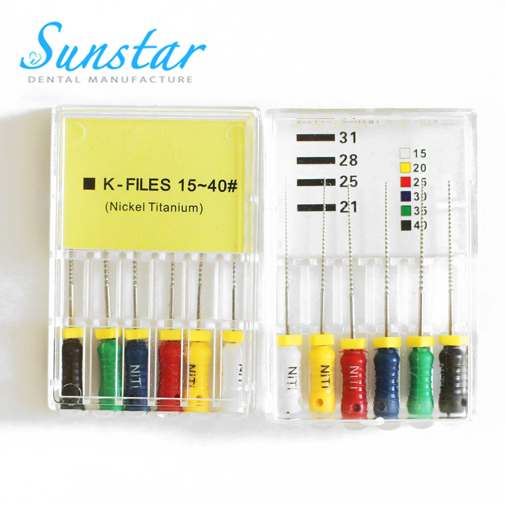 Dental Endodontics Dental Root Canal File Stainless Steel Reamer Files