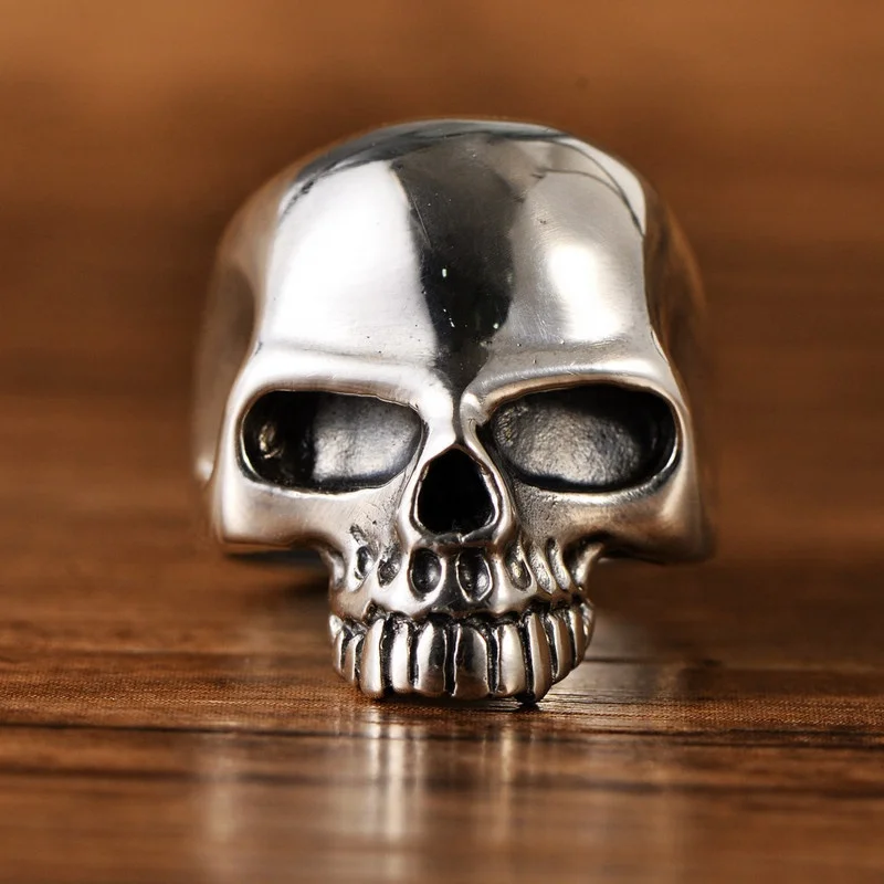 

Skull Ring for Men Silver Jewelry 925 Sterling Silver Engagement Bands or Rings Silver Color Jewelry Designs Dobay Fashion