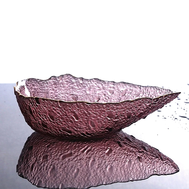 

Water Drop Design Crystal Glass Candy Bowl Decorative Scoop Ice Cream Serving Bowl Dinnerware Dessert Kitchen Glassware Vessel