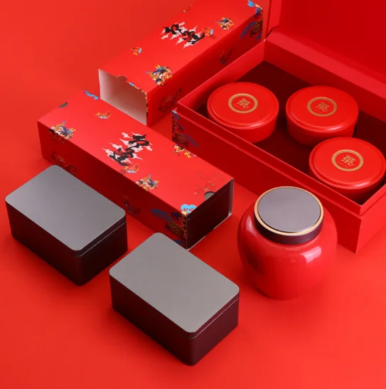 

Chinese style creative tea packaging gift box empty box customization