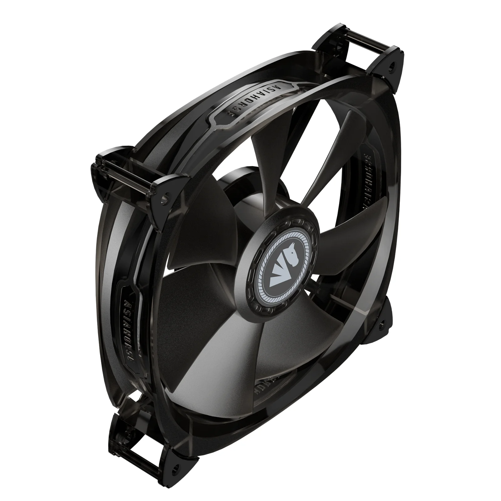 

ASIAHORSE | Fish-Bone PWM Case Fan 1pack Transparent Black Water Cooling for CPU Cooler RGB, Black/white/blue/green