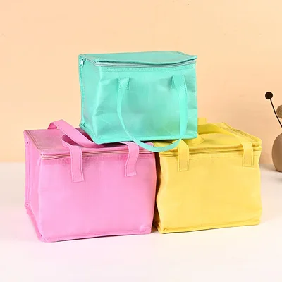 

Portable OEM Eco-friendly insulated food bag customized durable cotton canvas lunch cooler bag