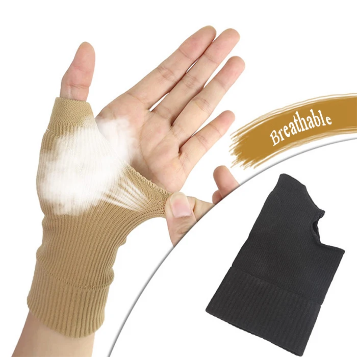 

Hot Selling Sports Elastic Safety Gloves Arthritis Protective Compression Gloves, Skin/black