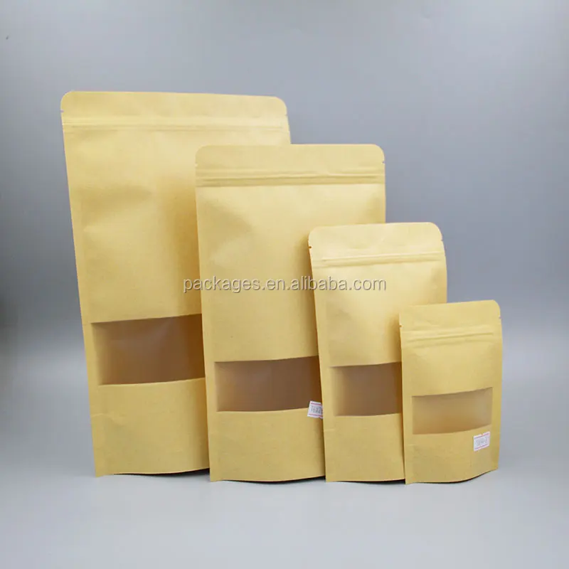 Wholesale Moistureproof Kraft Food Grade Packaging Small Wax Lined