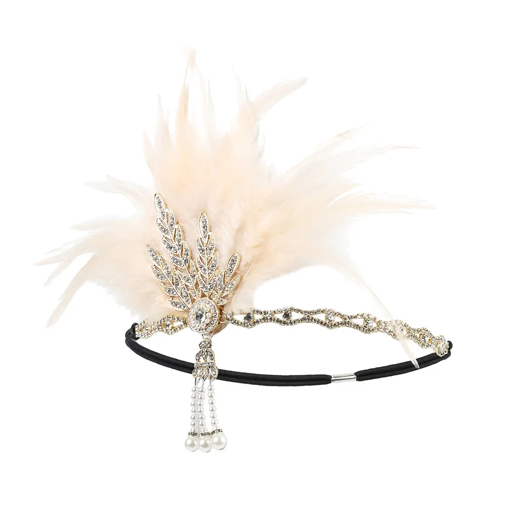 flapper feather hat