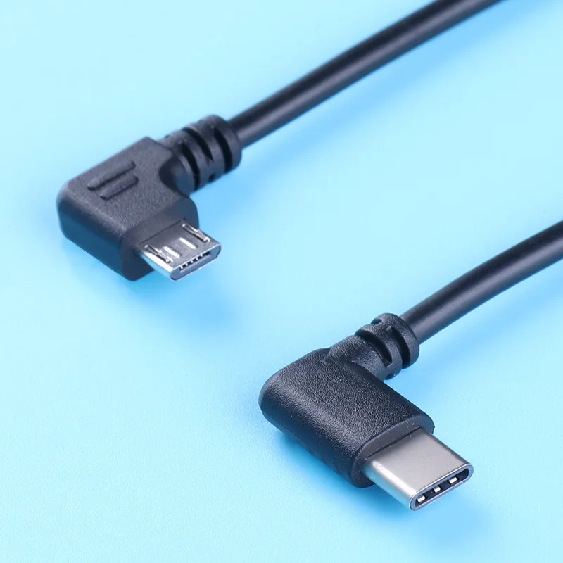 

Cross-border supply type c male to female data cable fast charging cable mini5p elbow cable can customize
