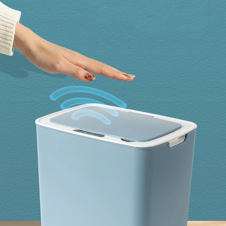 

0.3s Open 7s Auto Close 12L Touchless Auto Trash Can with Vacuum Smart Dust Bin Smart Trash Can