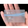 China printing company print frosted translucent plastic id card transparent pvc business card material