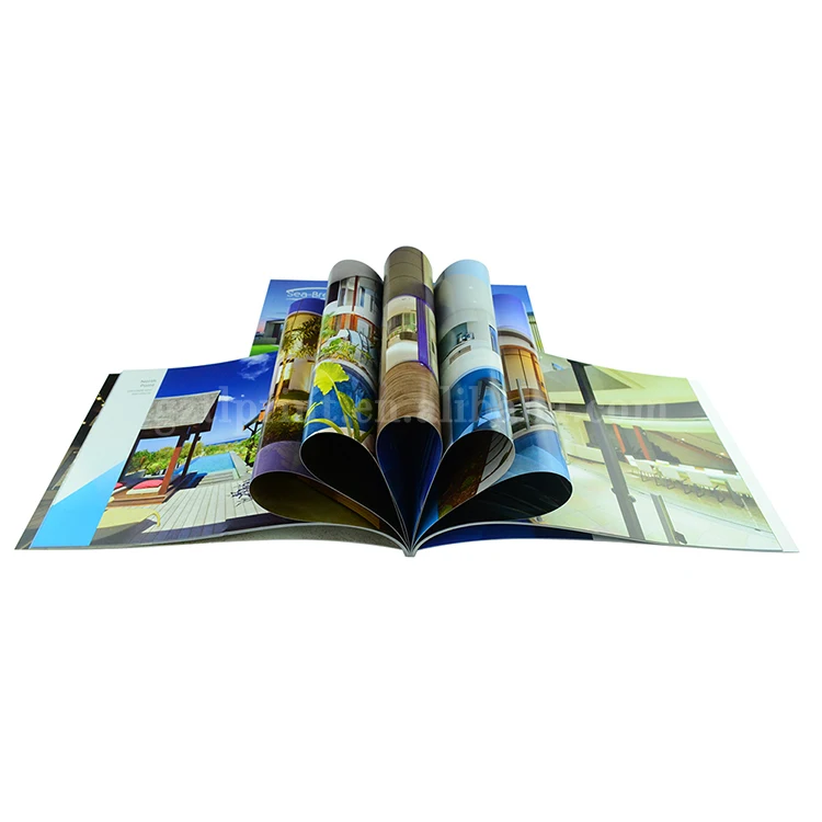 
China Softcover Photo Booklet CMYK Cheap Price Landscape Brochure Printing Service 