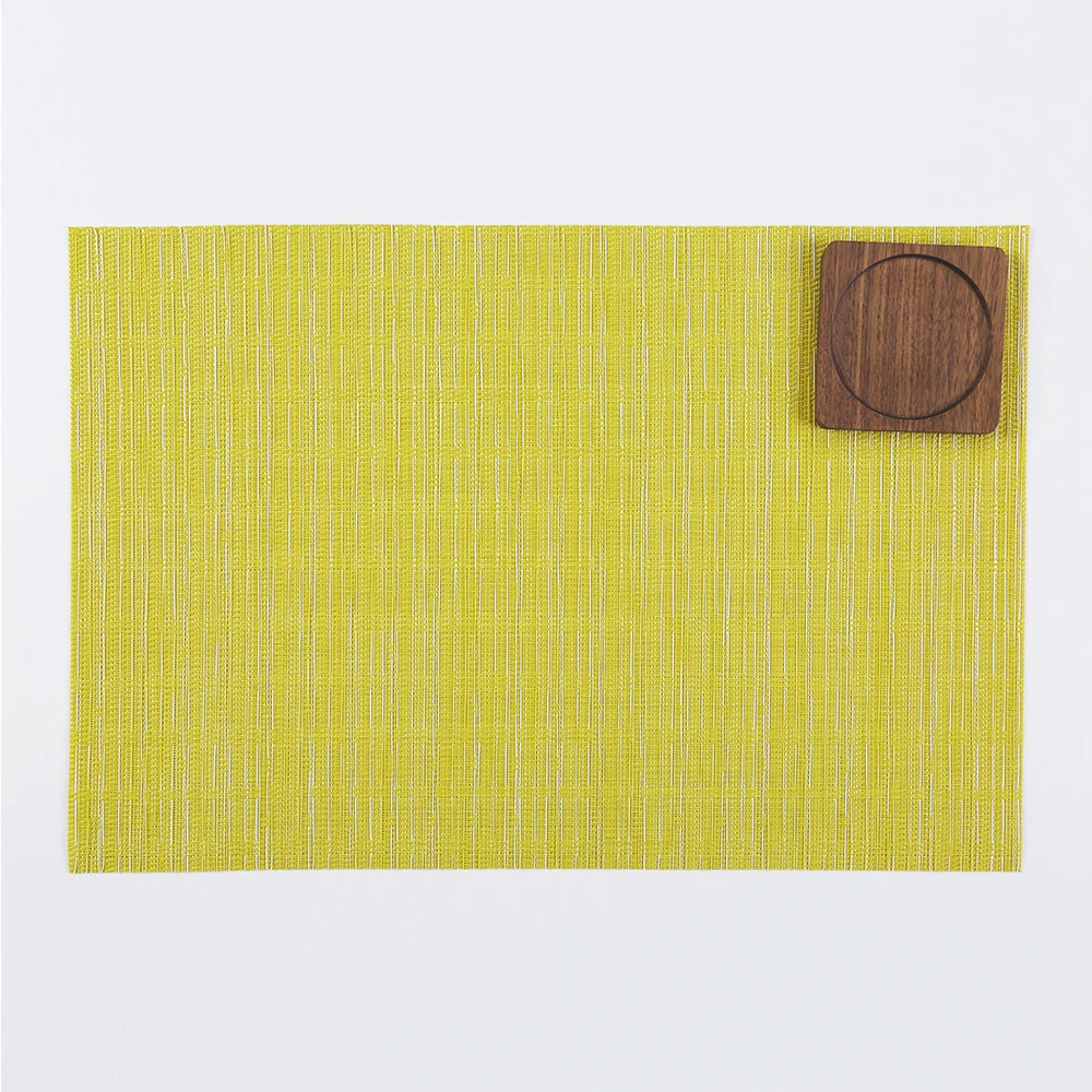 

2022 Tabletex Wholesale Modern Luxury Style Woven PVC Table Mat Vinyl Placemats For Dinning