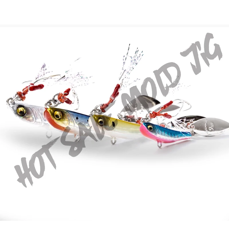 

Japan quality 30g/62mm saltwater tuna spinner bait metal jig jigging lure fishing slow pitch jigs