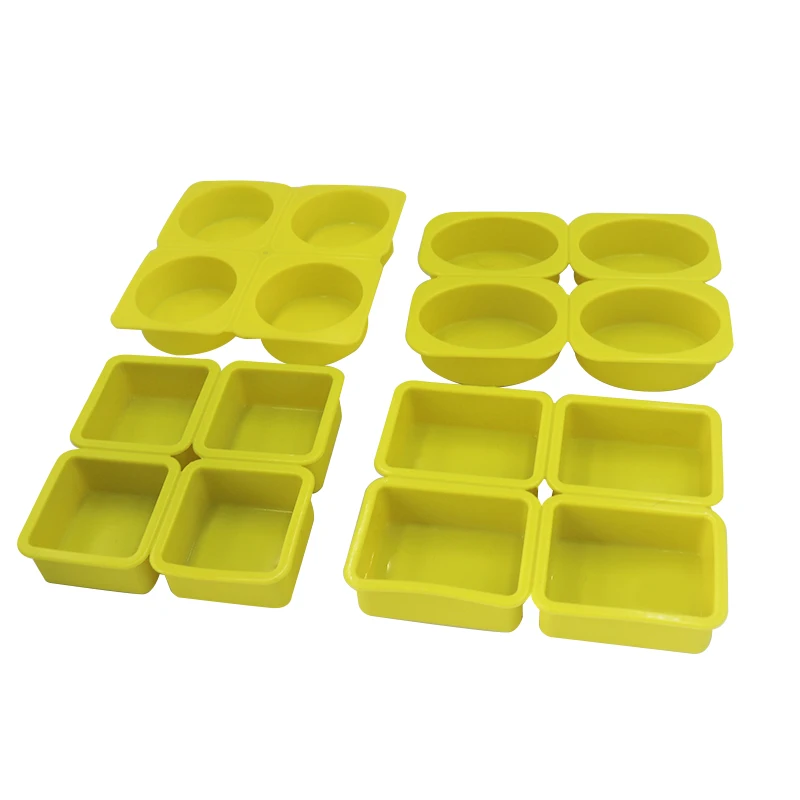 

Many Shapes 4 Cavity Rectangle Round Oval Soap Mold Silicone Soap Form For Soap Making Reusable Handmade Craft Cake Mold