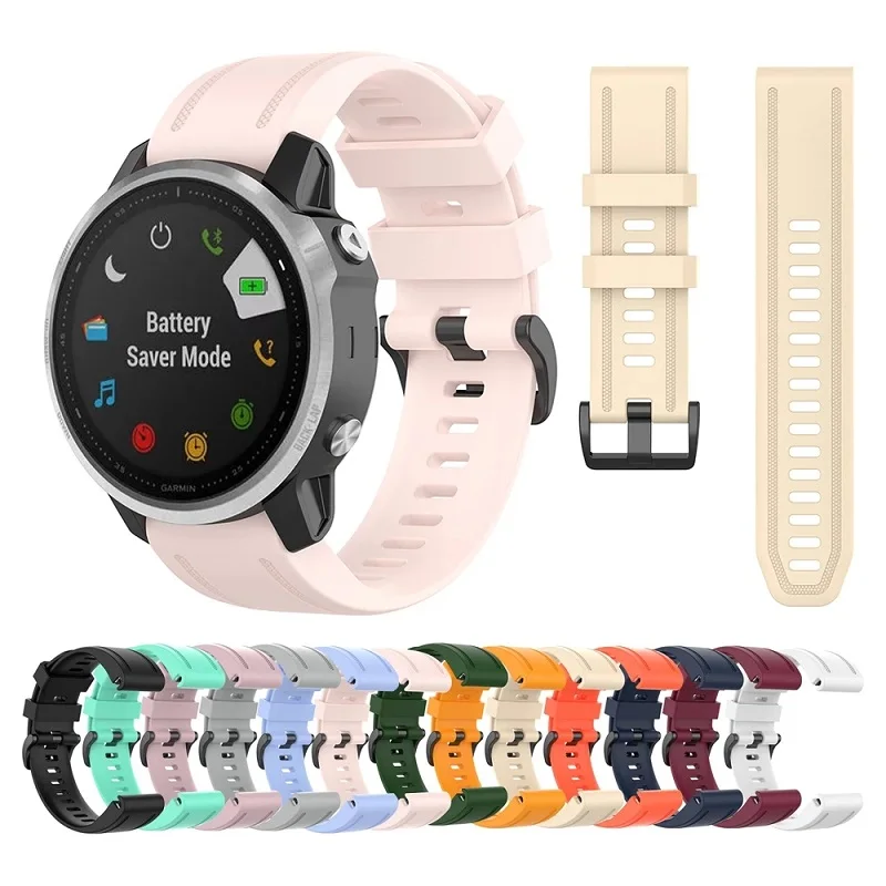 

for Garmin Fenix 6S  Quick Release Replacement Strap for Fenix 5s Plus/ Fenix 6S Pro Smartwatch Sport Silicone Watch Band, 13 colors