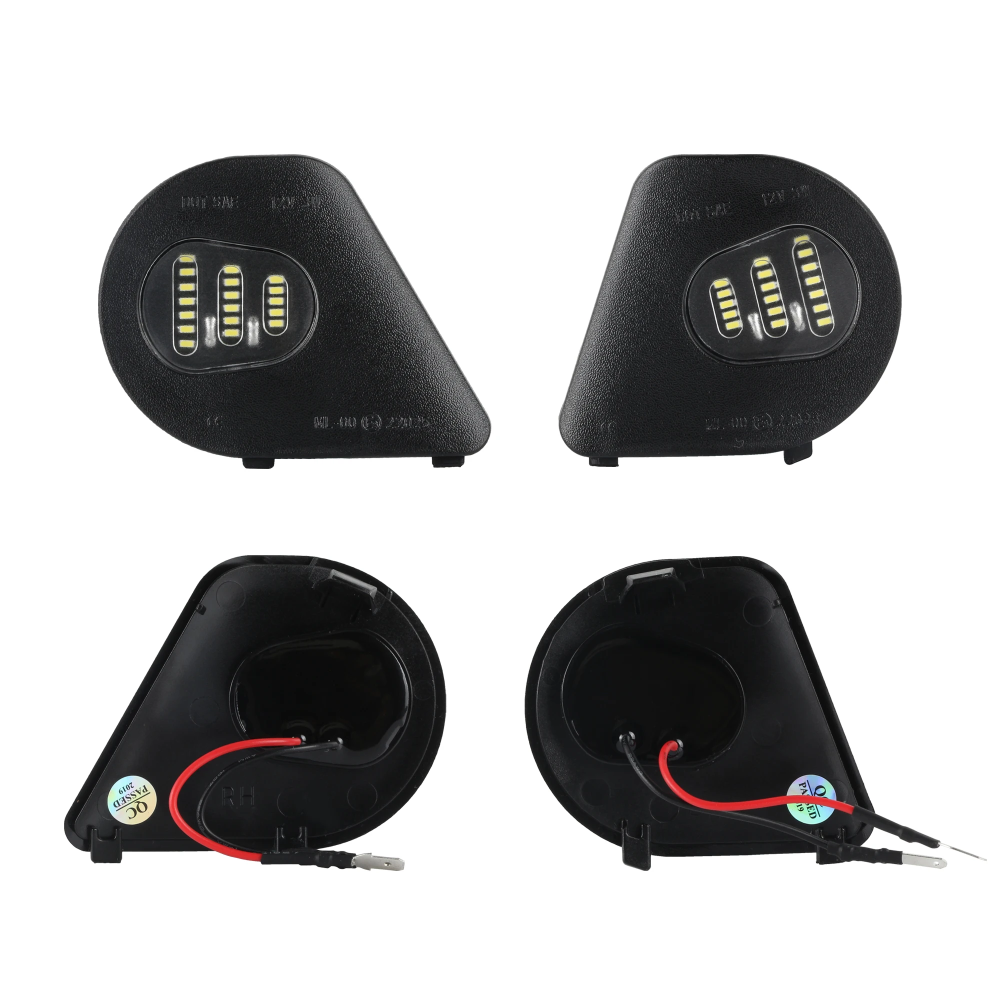 easy installation only play & plug led mirror puddle light for