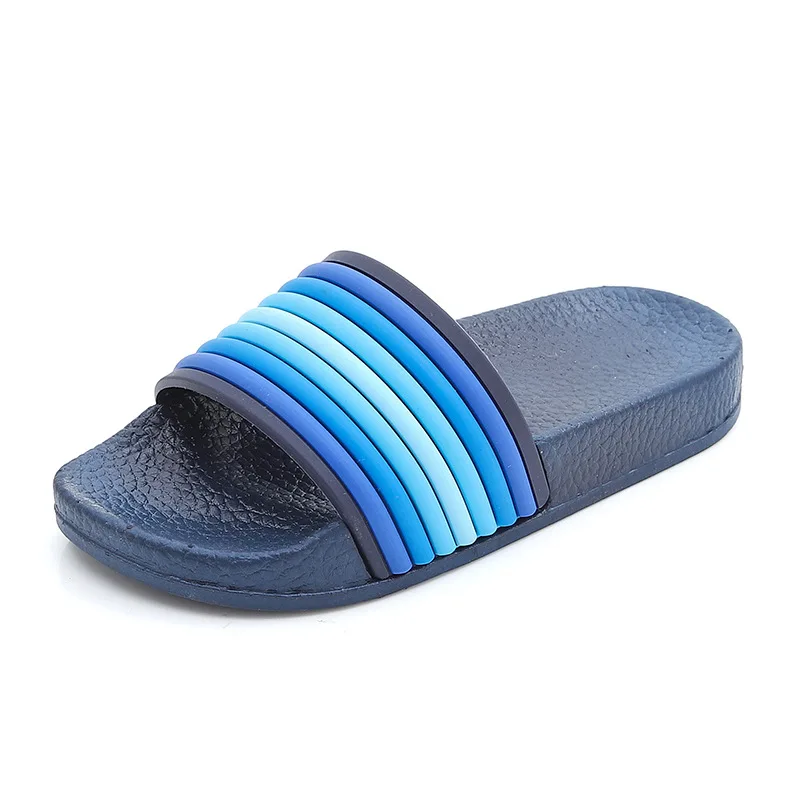 

Superstarer 2021 new arrivals summer rainbow slippers women beach flat platform cute slippers for women