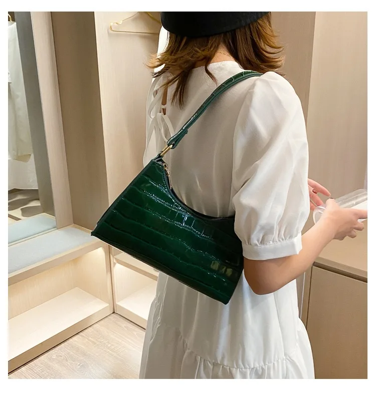 

Hot Sale Alligator Print Bag Multi Color Leather Handbags Women Shoulder Bag