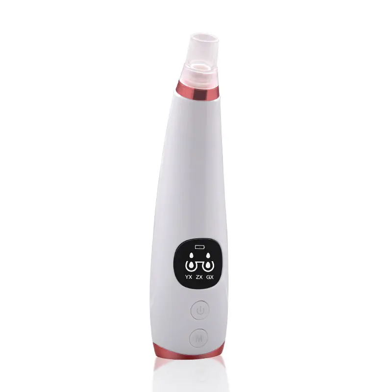 

Home Use Rechargeable acne Removal Suction Pore Vacuum Blackhead Remover, White