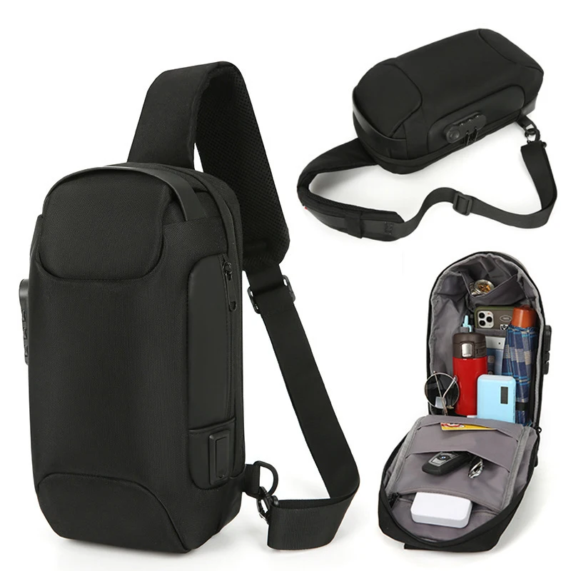 

Travel Hiking Chest Bag Daypack Small Sling Bag Crossbody Sling Backpack for Men Women, As shown in the pictures