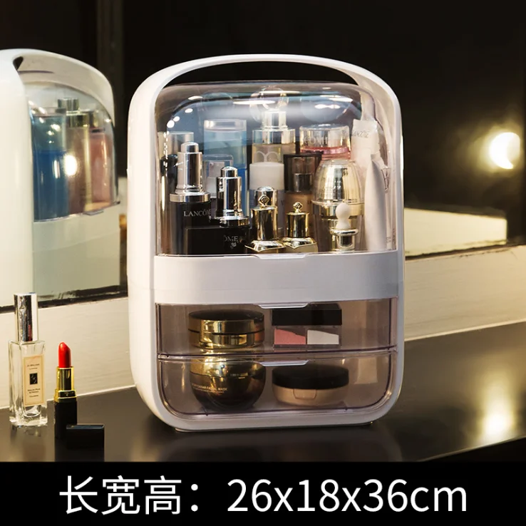 PS Acrylic Cosmetic Organiser Makeup Jewelry Storage Box Lipsticks Desktop Space Saving Customized