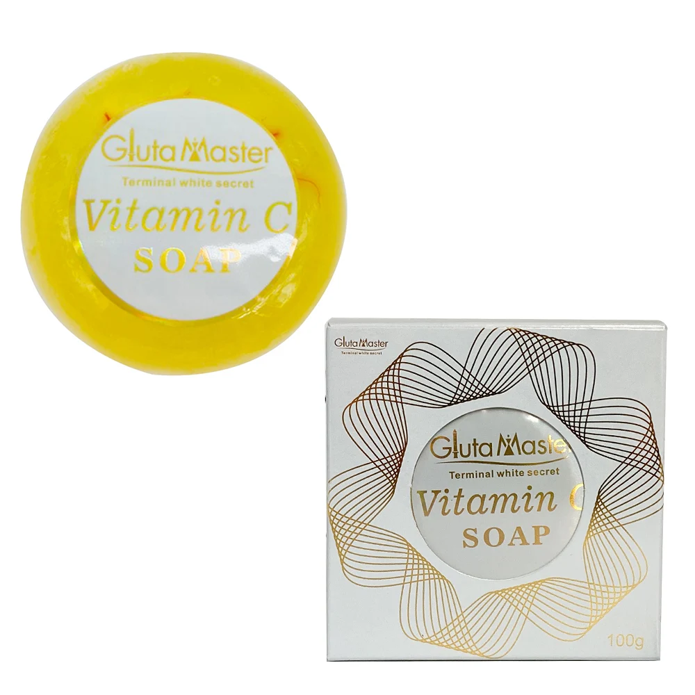 

Gluta Master Terminal White Secret Skin Whitening Facial or Bath Shower Beauty Soap Best for Glowing Skin Vitamin C Soap, Yellow