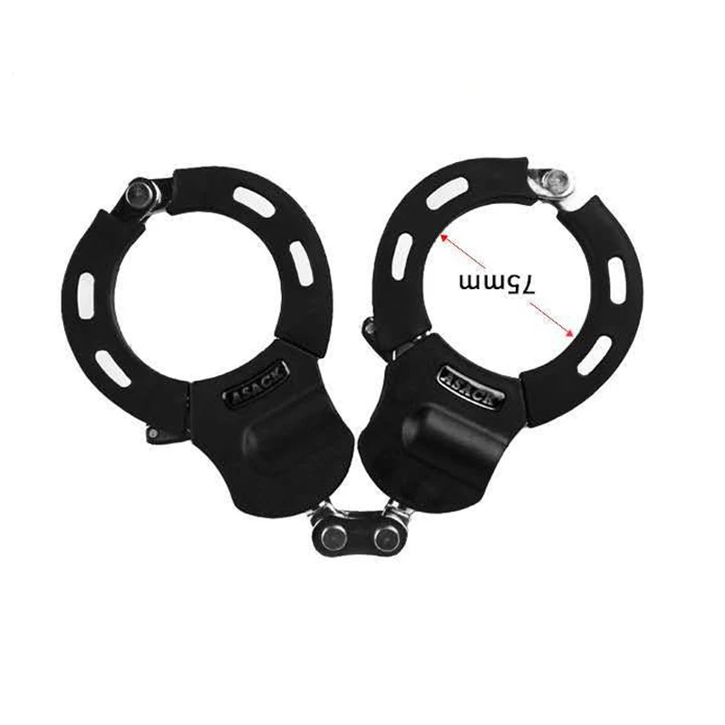 

OEM and ODM supported scooter lock handcuff anti theft lock handcuff scooter, Black