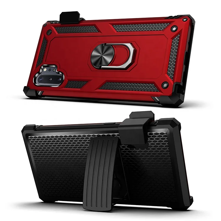 

kickstand Shockproof cover For samsung note 10 Case With Belt Clip Phone Case