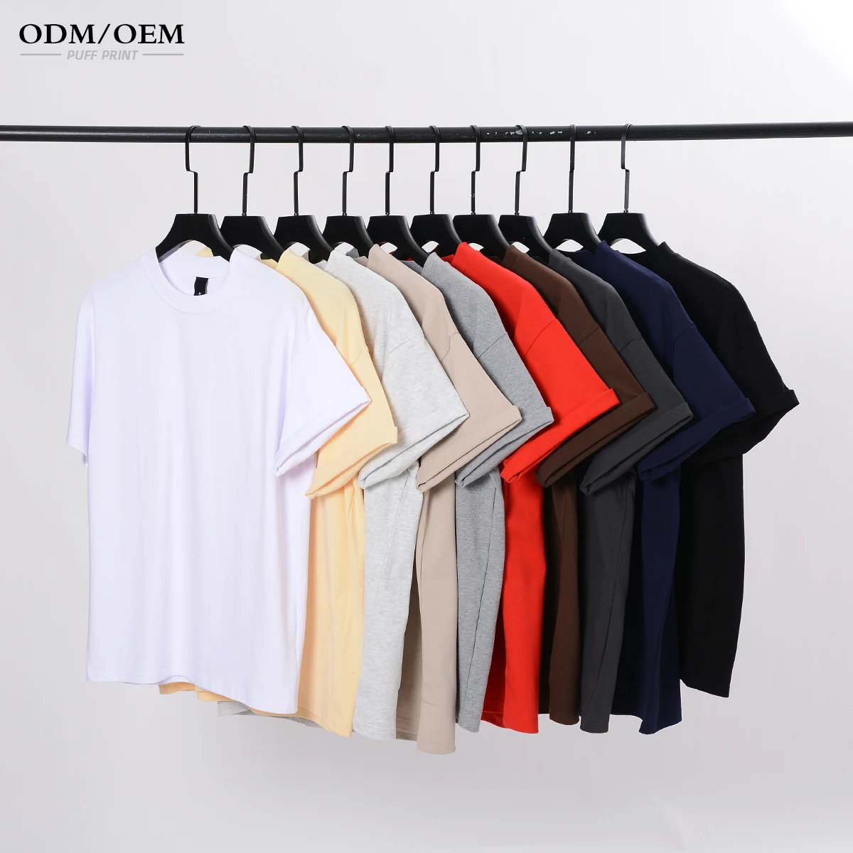 Heavyweight Oversize T Shirt Mock Rib Neck