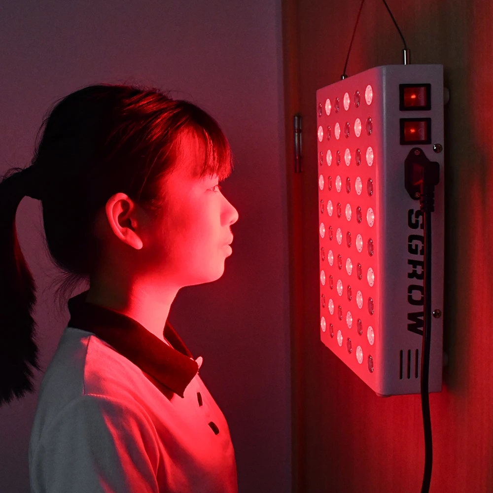 

SGROW 300W 660nm 850nm Red Infrared Light Therapy Panel US Stock CE Led Facial Beauty Lamp Physical Therapy PDT for Skin Care
