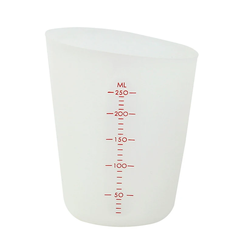 

250ml Silicone Measuring Cup Flexible Chocolate Butter Flour Measuring Cups Kitchen Measure Cup Beaker Baking Tools Accessories