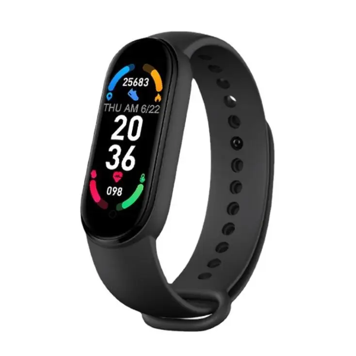 

M6 Sports Smarter Bracelets Custom Activity Tracker Wristband Fitness Tracker Women Mens Smart Band M4 M5 M6