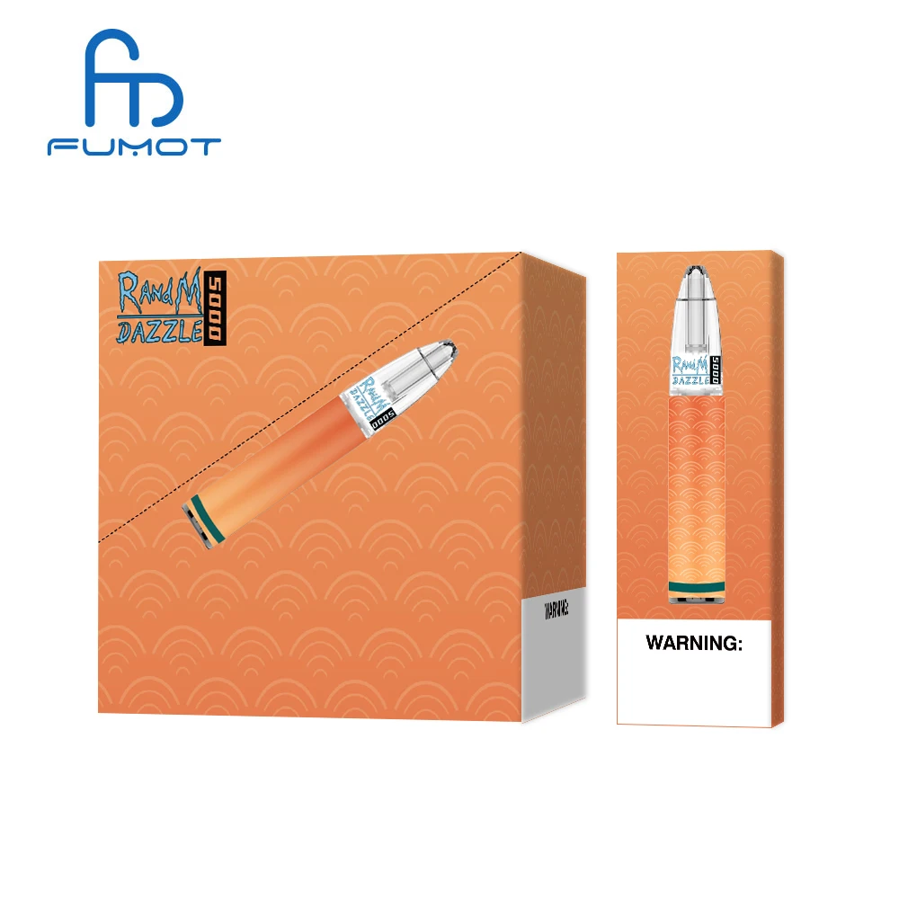 

2021 factory wholesale Best vape pen Customize RandM Dazzle 5000 Pen Box