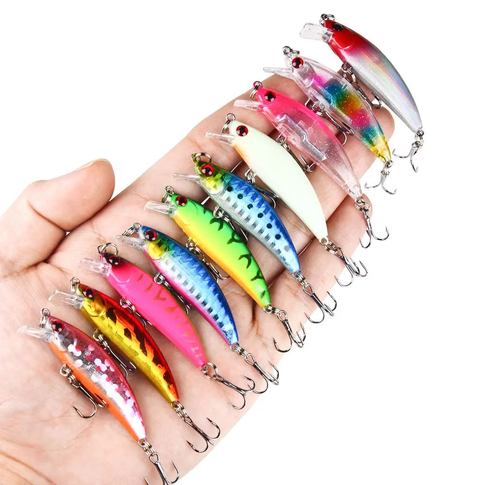 

5.5cm/4.8g sinking minnow lure long casting fishing lure fishing gear tackle promotion, 5 colors