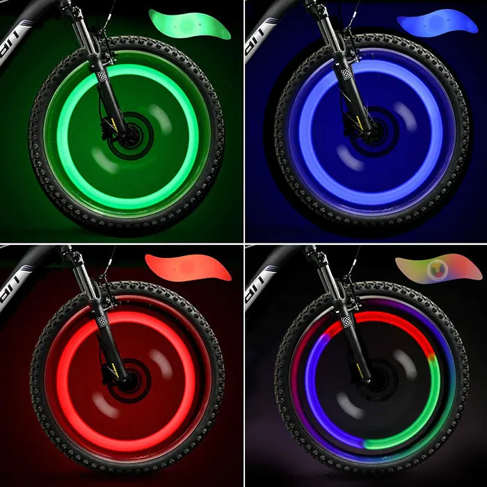 

Waterproof Bicycle spokes Lamp 3 lighting Mode LED Bike Wheel Light With Battery