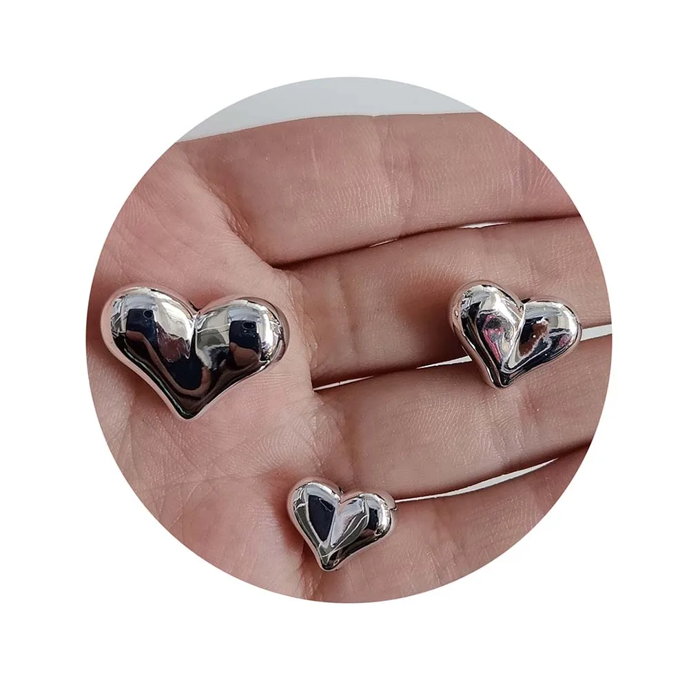 Gold CCB Beads Acrylic Heart Beads for PensPhone StrapJewelry Making