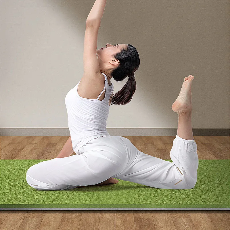 

183 61 CM 8 MM TPE Extra Thick Anti Skid Yoga Mat Non Slip Grip, Have 8 colors