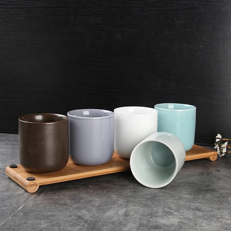 

Ceramic bone china high quality 5 color glazed ceramic cute beer coffee tea cups and mugs with handle, White or other color are available