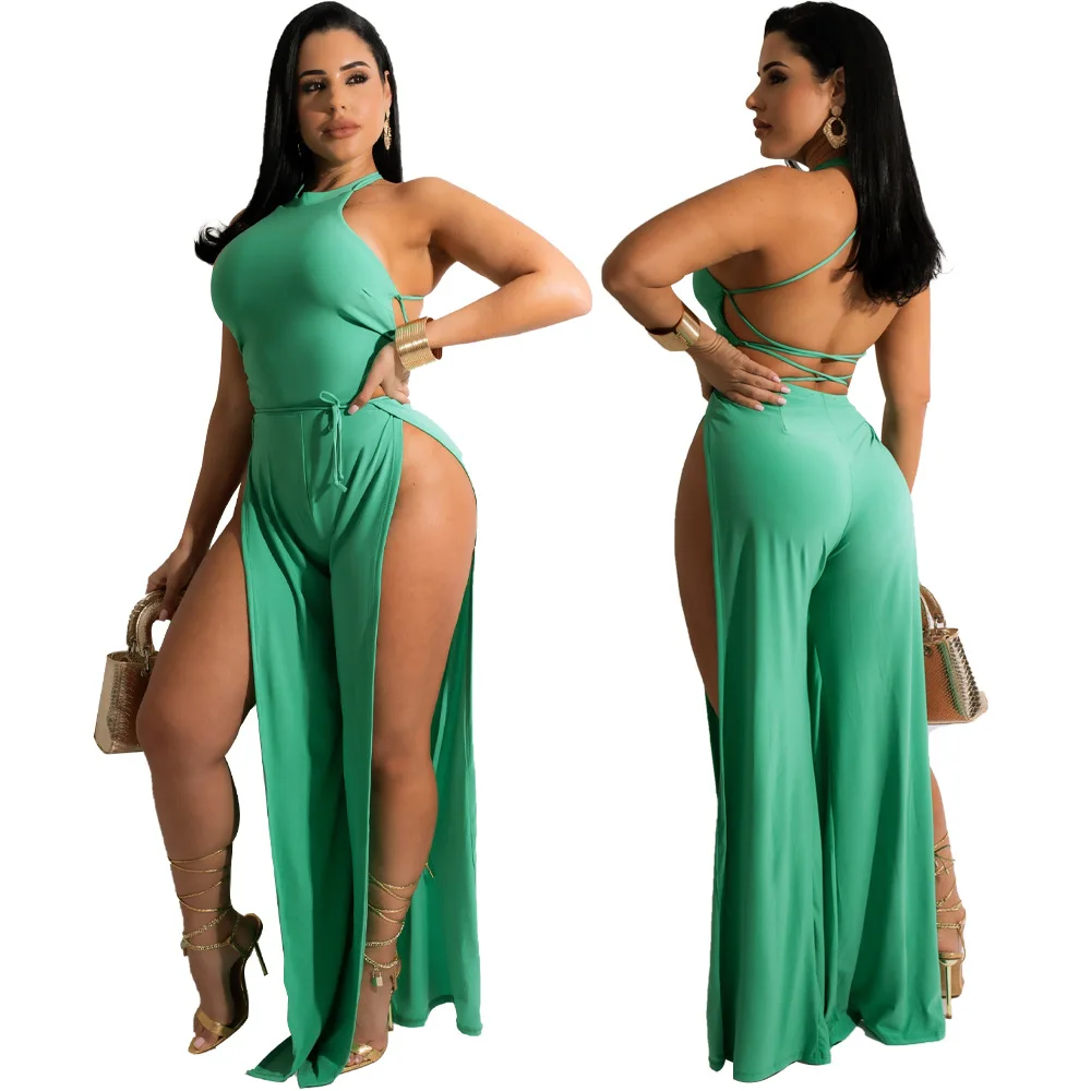 

Sexy Women's Summer 2022 Sexy Split Back Jumpsuit For Women, Picture