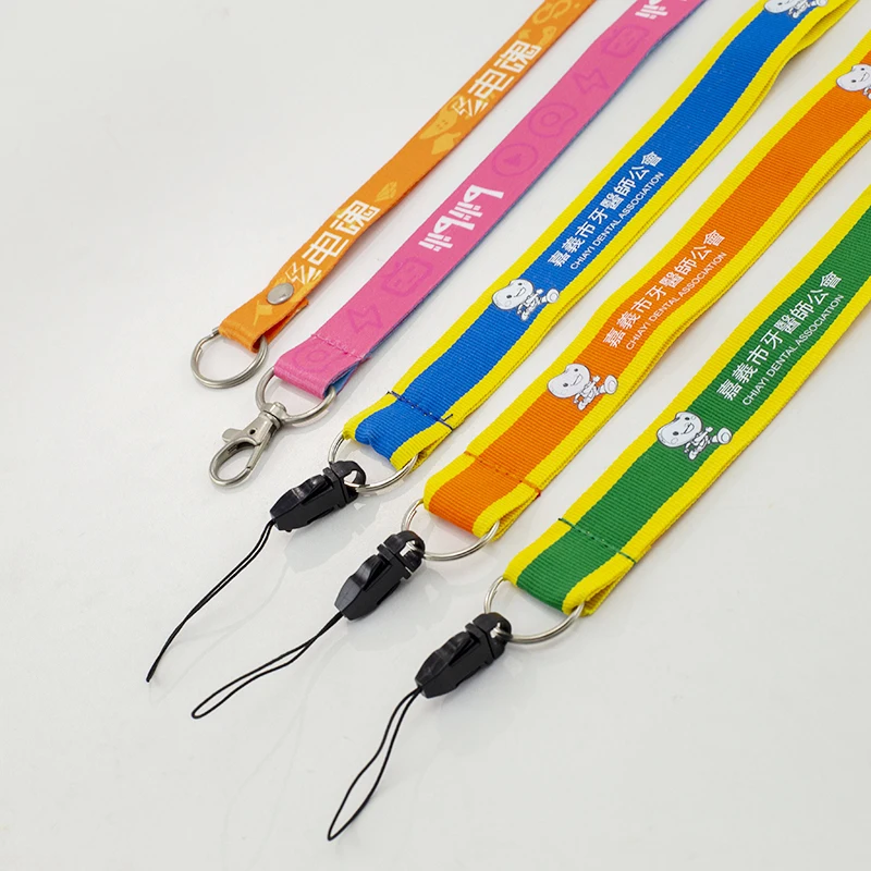 

Custom 1/2",5/8",3/4" EAD Fabric Woven ID Card Lanyard, Green