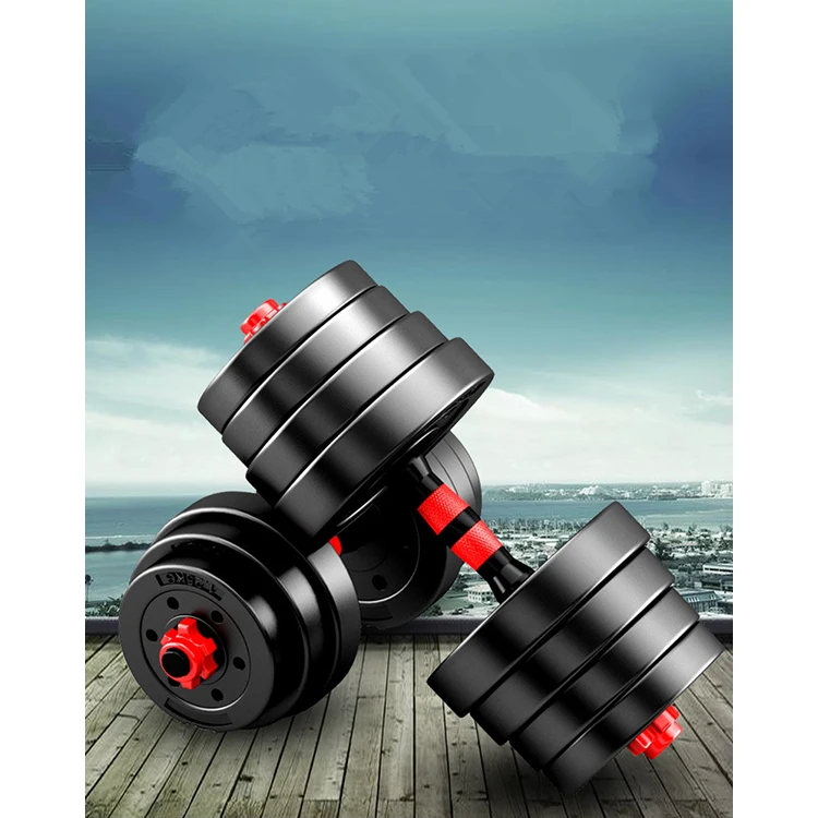 

Wholesale Body Building High Quality 30Kg Cheap Gym Fitness Adjustable Dumbbell Set, Red