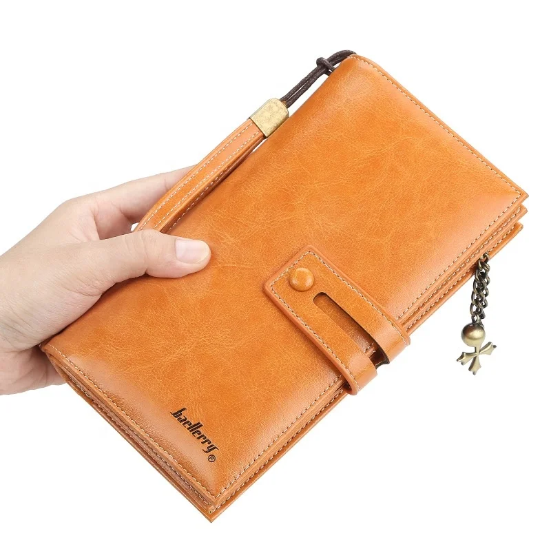 

2021 Baellerry Ladies Wallets Smooth Leather Multi-card Position Clutch Handbag Women Blank Wallets Sublimation