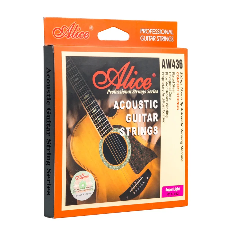 Wholesale Alice bass guitar 6 string  acoustic guitar strings