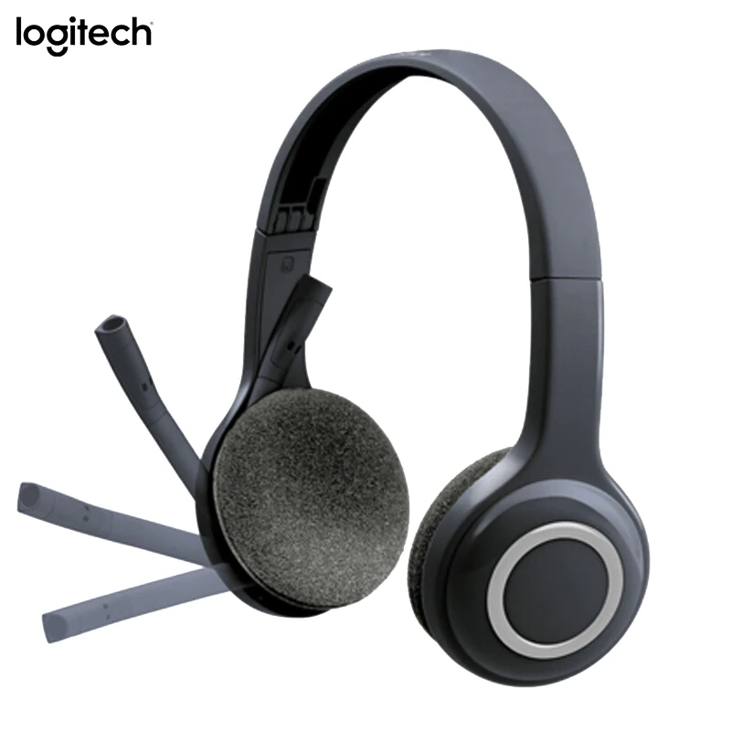 

Logitech H600 2.4GHz Wireless Headset Headphones with Mic for PC Stereo Portable Earphones