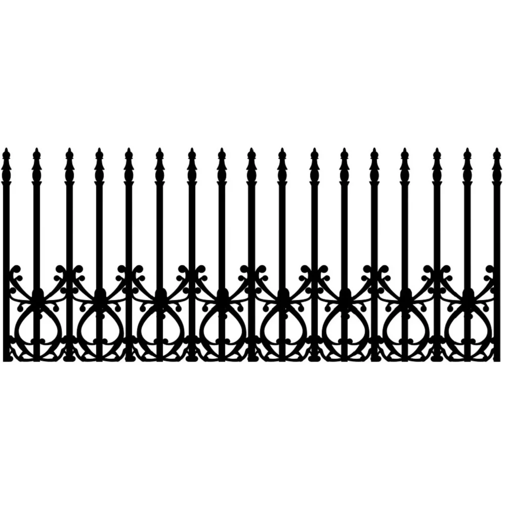 

High quality garden iron fence, Customized color