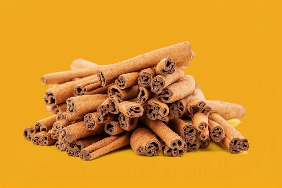 Close-up comparison of fresh versus old cinnamon sticks showing color and texture differences