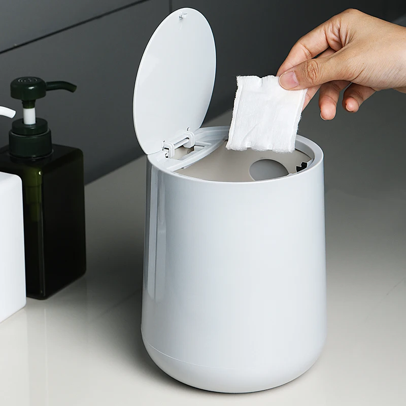 

home office table desktop plastic mini small waste bin trash can