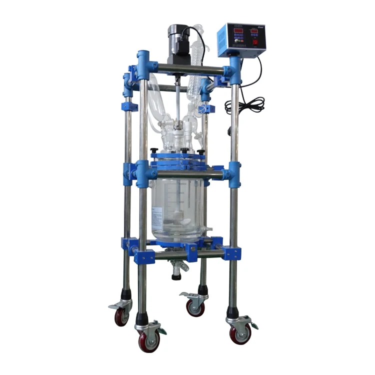 2L 5L 10L 20L  jacketed bioreactor for bacterial fermentation manufacture