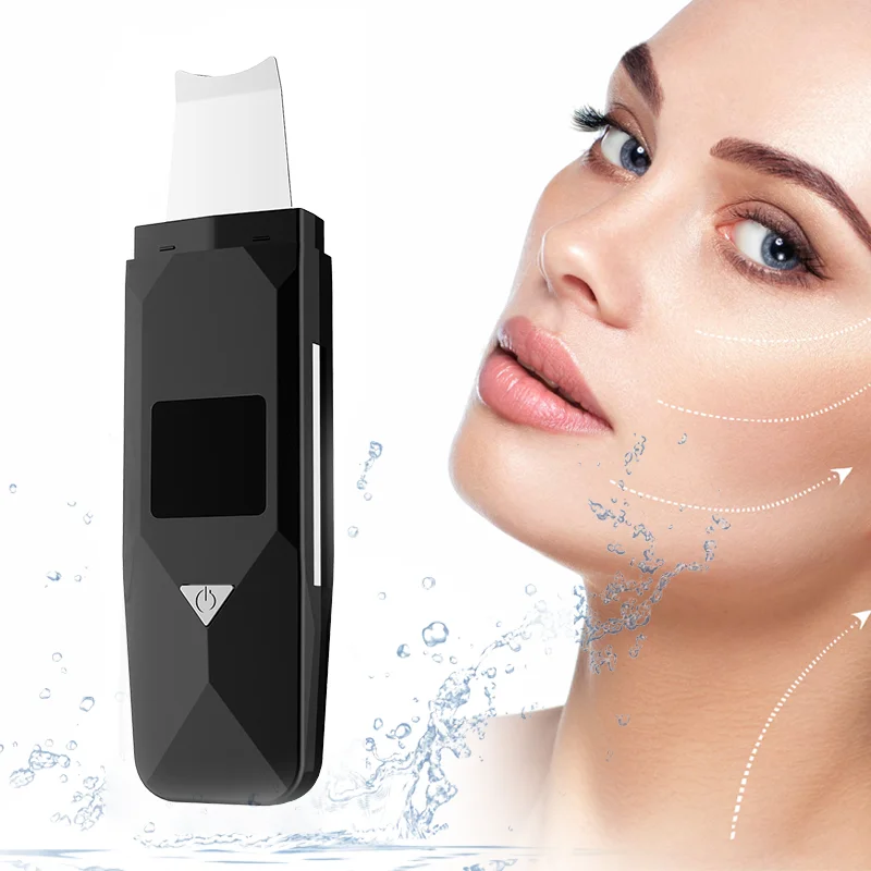 

Free Sample Deep Cleaning Face Exfoliators device home use dead skin Blackhead Remover ultrasonic facial skin scrubber