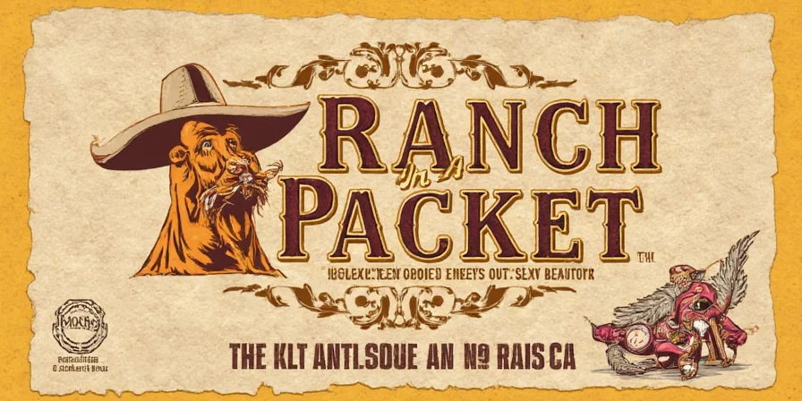 Close-up of a typical dry ranch packet next to a bowl of seasoned chips.
