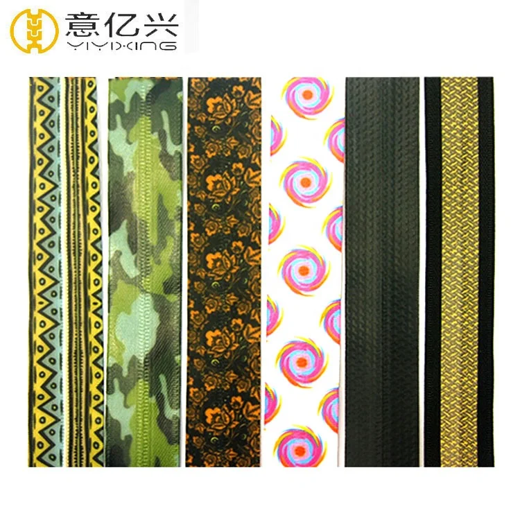 

Factory Price Custom Nylon Sublimation Printed Waterproof Zipper Tape