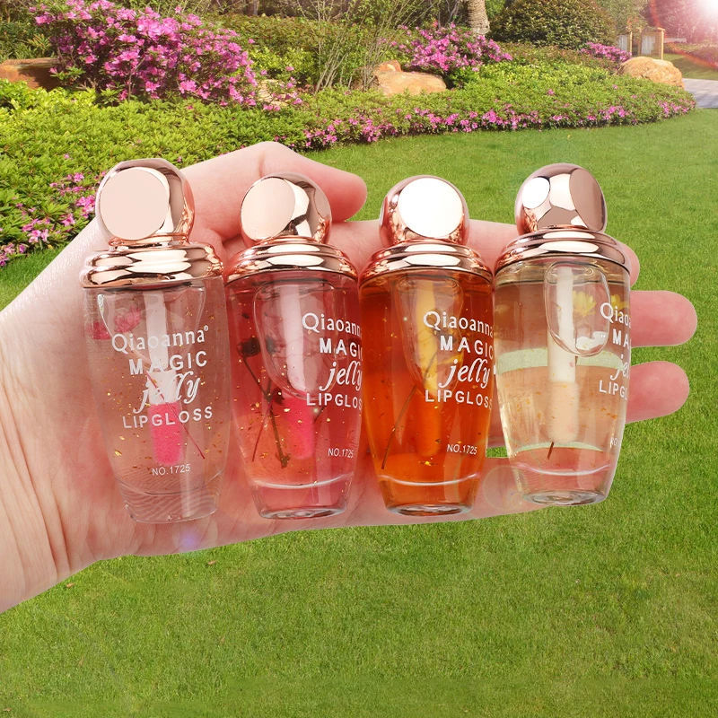 

wholesale Private Label Waterproof 4 Color clear girl children Long Lasting Flower Lip Gloss